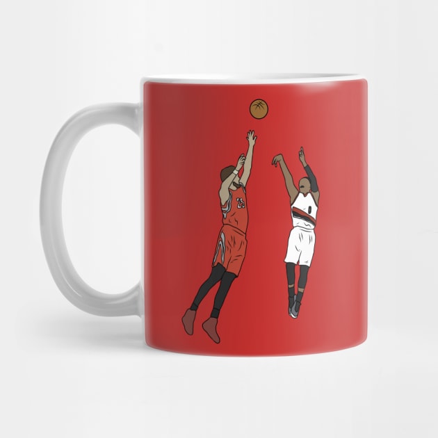 Damian Lillard Game Winner Vs. Houston by rattraptees